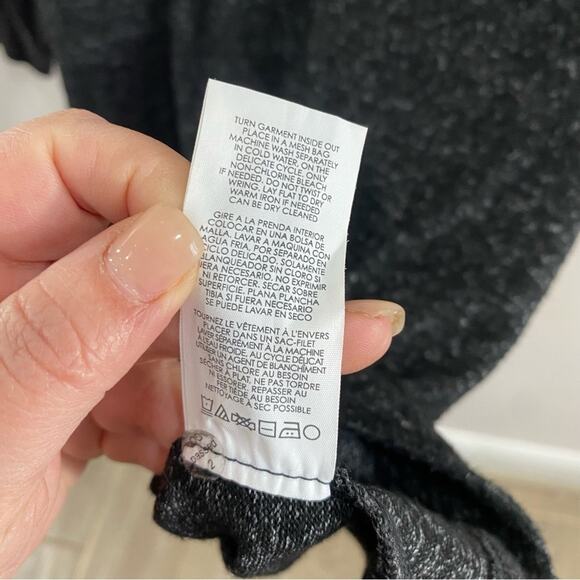 CAbi 3829 Sweater Dress Charcoal PJ Tunic Soft Knit Long Sleeve Comfy Chic Small - Picture 8 of 9